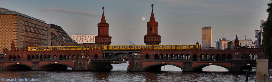 Bild: Oberbaumbrücke, verbindet Kreuzberg mit Friedrichshain