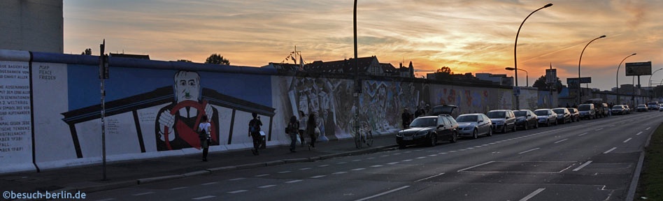 Bild: East Side Gallery, Mühlenstraße Berlin