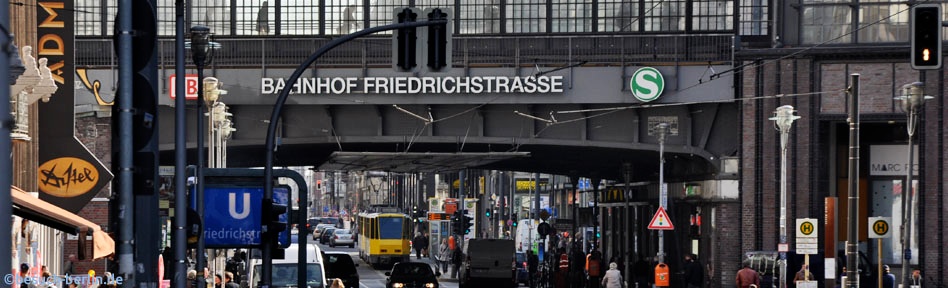 Bild: Bahnhof Friedrichstrasse, Blick in Richtung Sueden