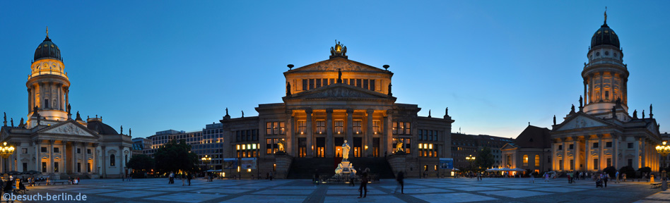 Bild: Panorama Gendarmenmarkt, Deutscher Dom, Französischen Dom, Konzerthaus