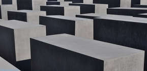 Bild: Nahaufnahme Stelenfeld Holocaust Mahnmal, Holocaust Memorial