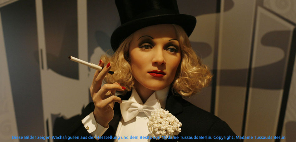 Bild: Herstellung Marlene Dietrich - Diese Bilder zeigen Wachsfiguren aus der Herstellung und dem Besitz von Madame Tussauds Berlin. Copyright: Madame Tussauds Berlin