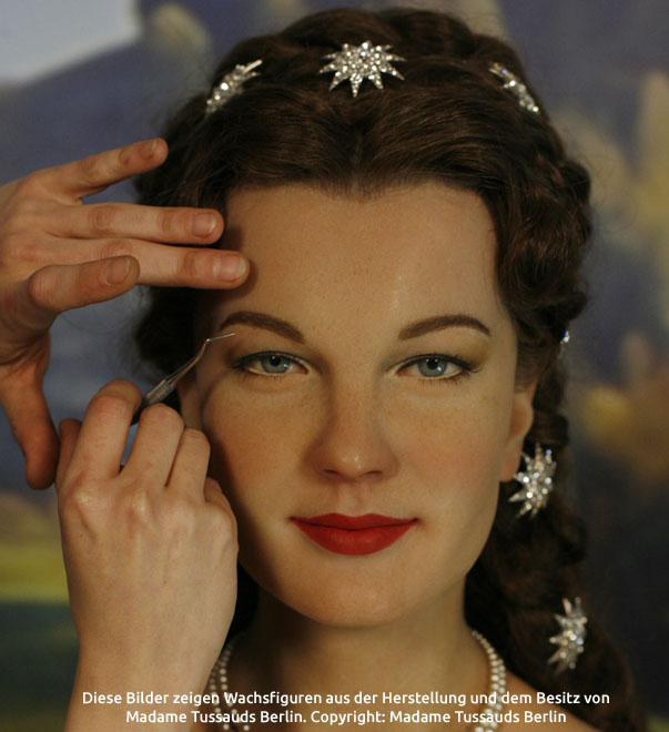 Bild: Herstellung der Romy Schneider - Diese Bilder zeigen Wachsfiguren aus der Herstellung und dem Besitz von Madame Tussauds Berlin. Copyright: Madame Tussauds Berlin