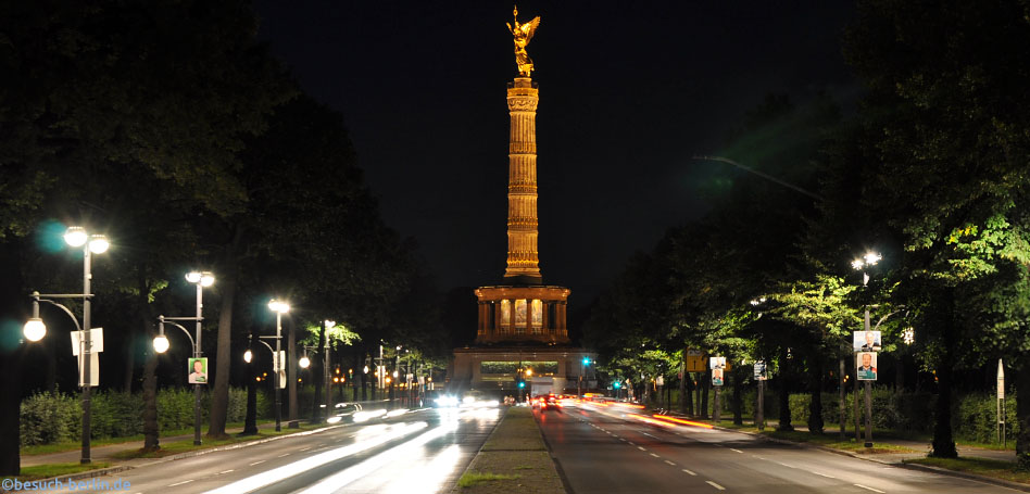 Bild: Siegessaeule bei Nacht, Victory Column Night